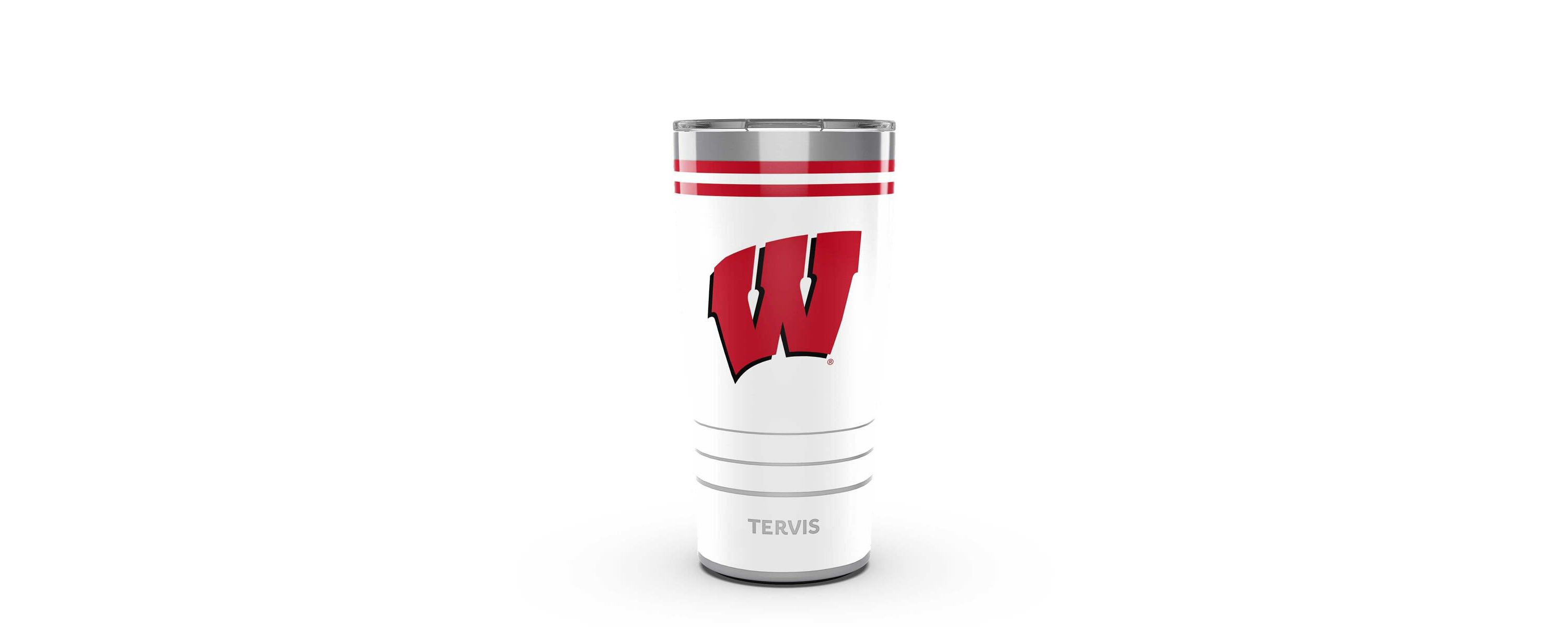 NCAA Wisconsin Badgers Arctic 20oz. Stainless Tumbler