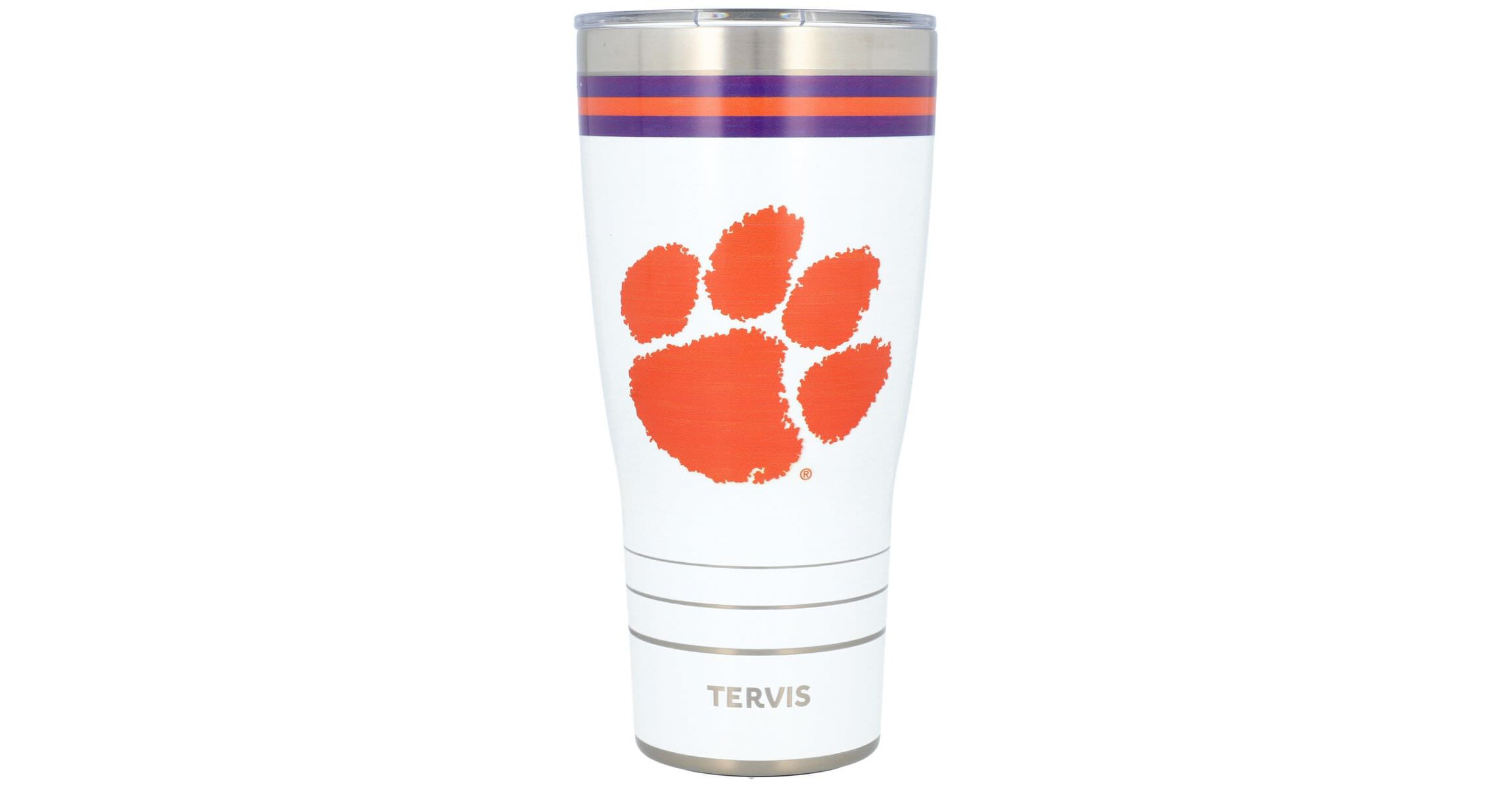 NCAA Clemson Tigers 30oz. Arctic Stainless Tumbler