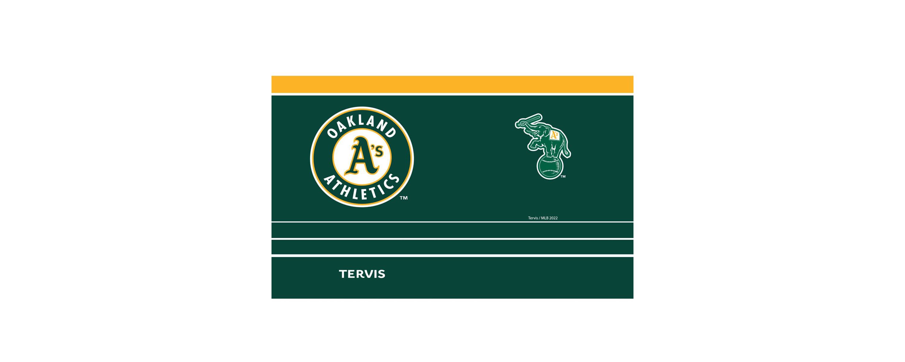 Cooperstown Teams Oakland Athletics 20oz. MVP DuraPrint™️ Stainless Travel Tumbler