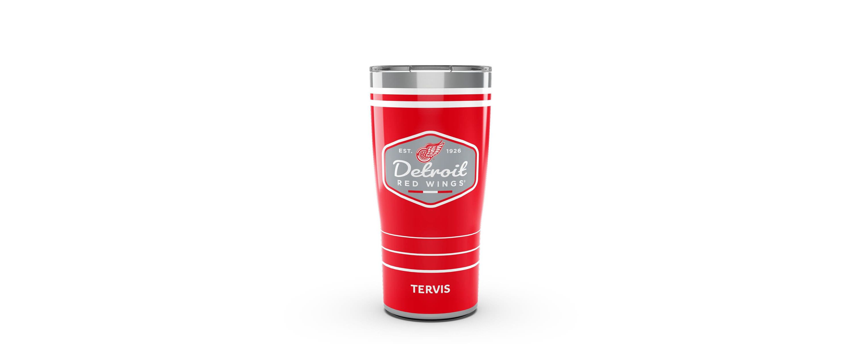 NHL Detroit Wings 20oz. Vintage Stainless Travel Tumbler
