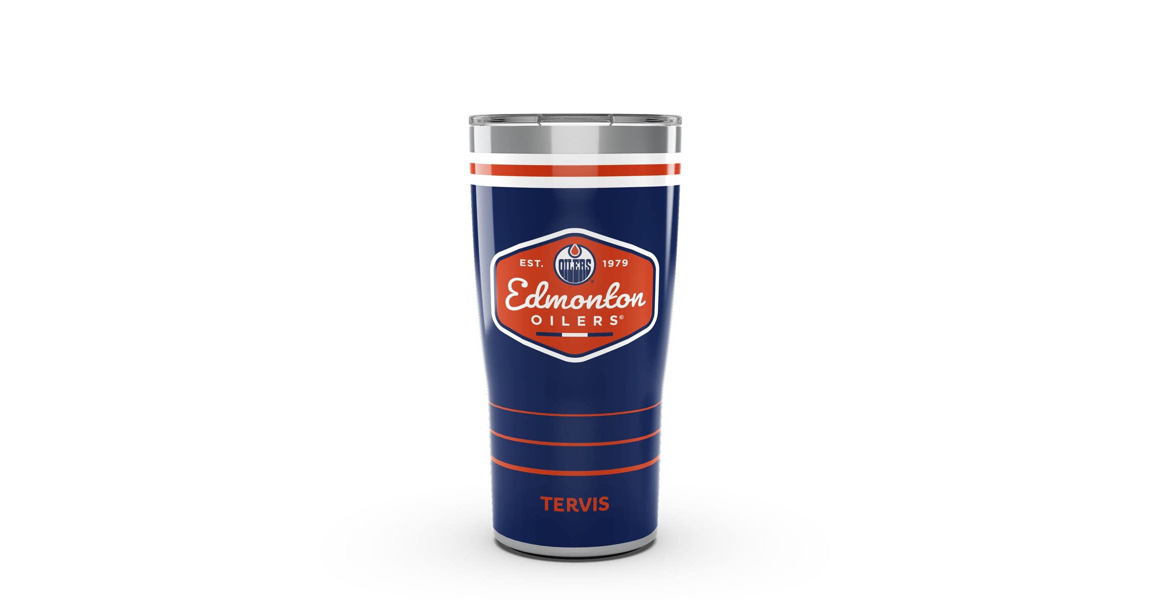 NHL Edmonton Oilers 20oz. Vintage Stainless Travel Tumbler