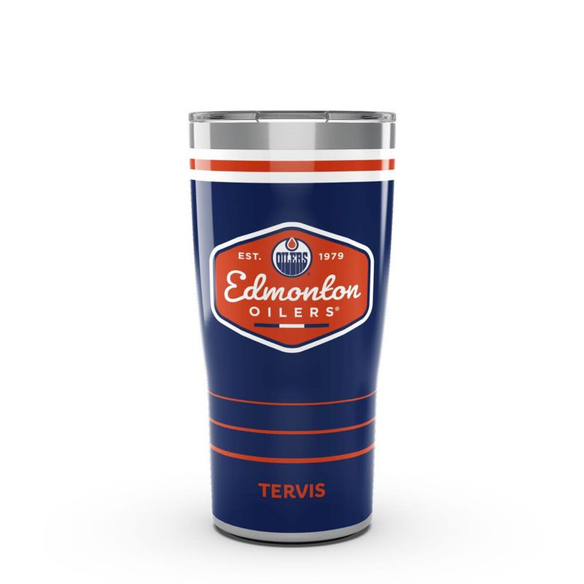 NHL Edmonton Oilers 20oz. Vintage Stainless Travel Tumbler