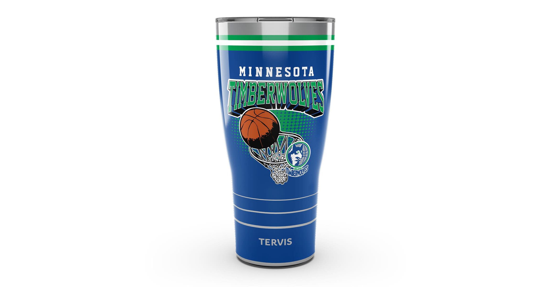 NBA Minnesota Timberwolves 30oz. DuraPrint™️ Vintage Stainless Travel Tumbler