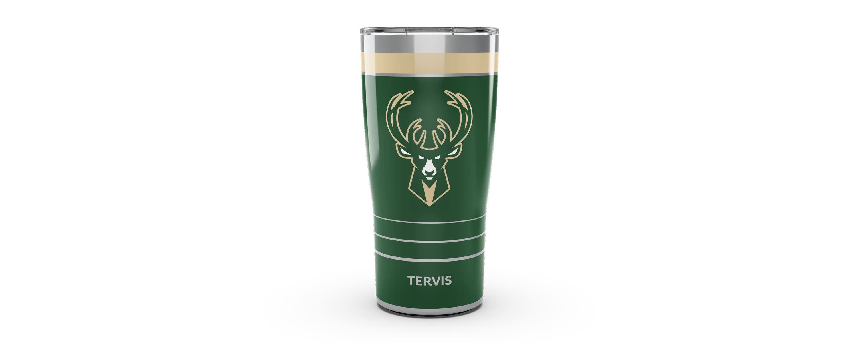 NBA Milwaukee Bucks 20oz. MVP DuraPrint™️ Stainless Travel Tumbler
