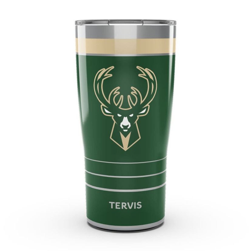 NBA Milwaukee Bucks 20oz. MVP DuraPrint™️ Stainless Travel Tumbler