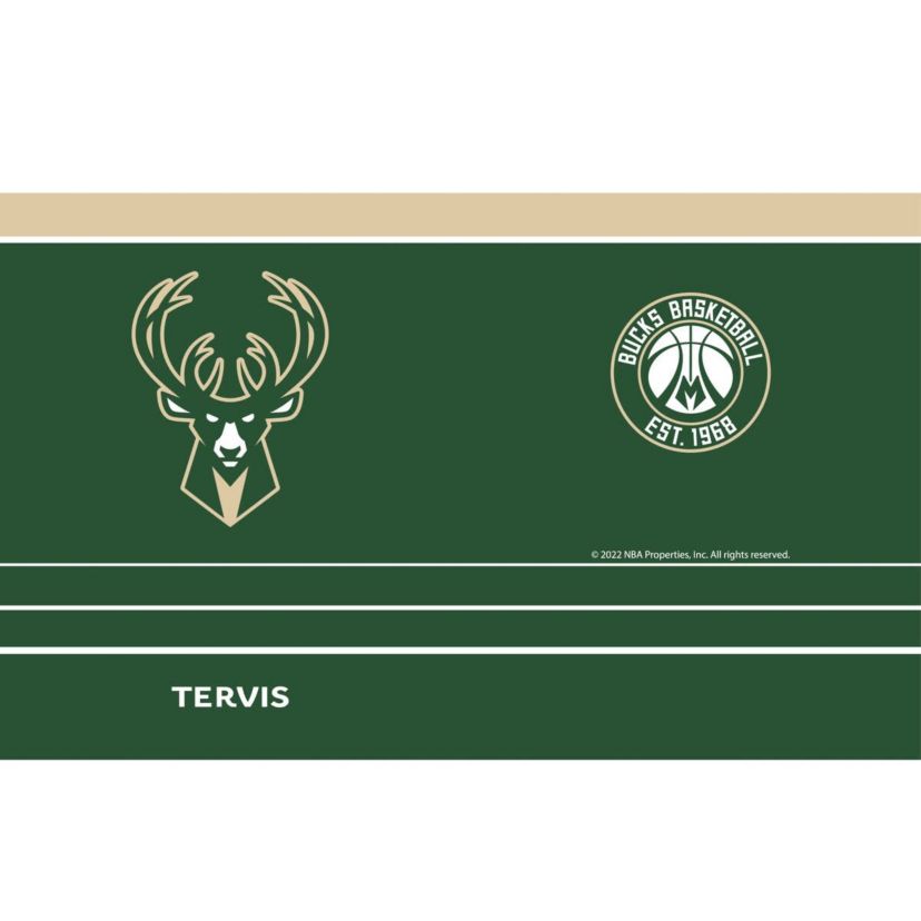 NBA Milwaukee Bucks 20oz. MVP DuraPrint™️ Stainless Travel Tumbler