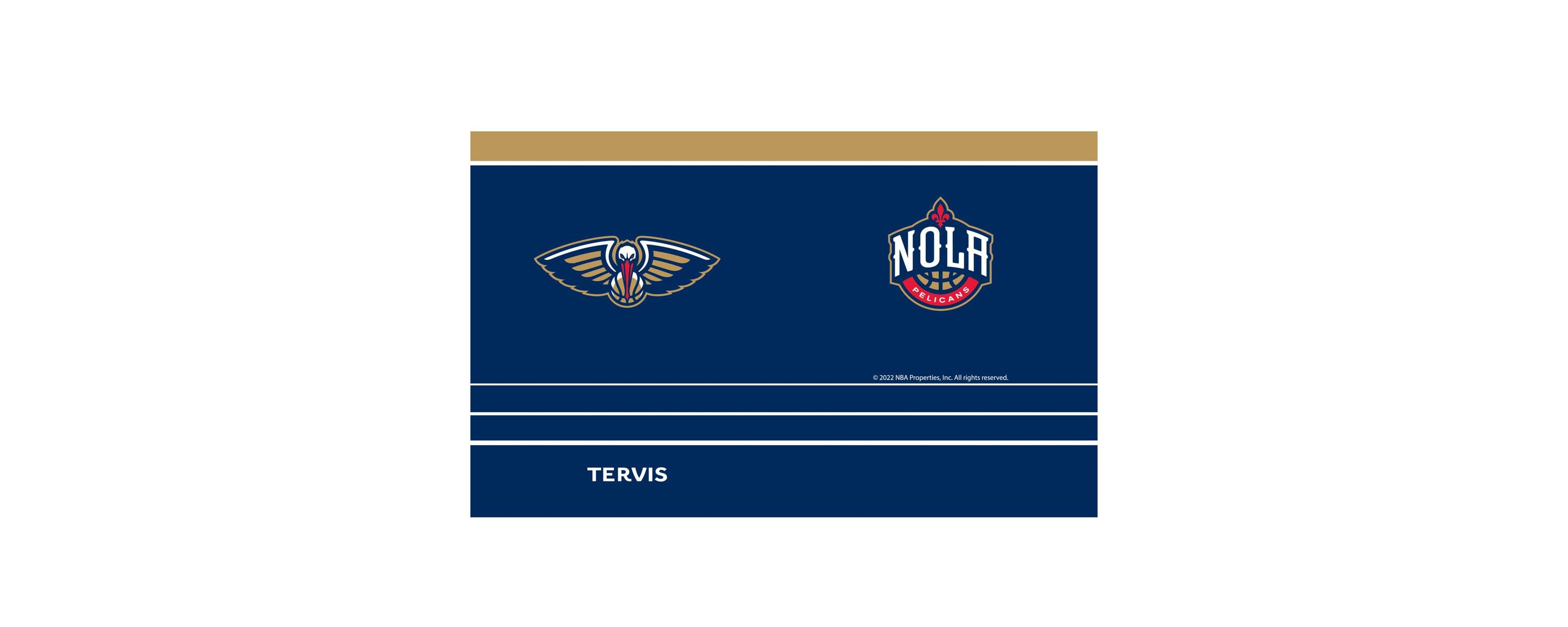 NBA New Orleans Pelicans 20oz. MVP DuraPrint™️ Stainless Travel Tumbler