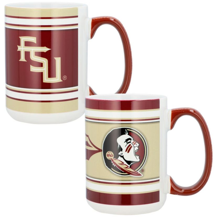NCAA Florida State Seminoles 15oz. Home & Away 2-Pack Mug Set