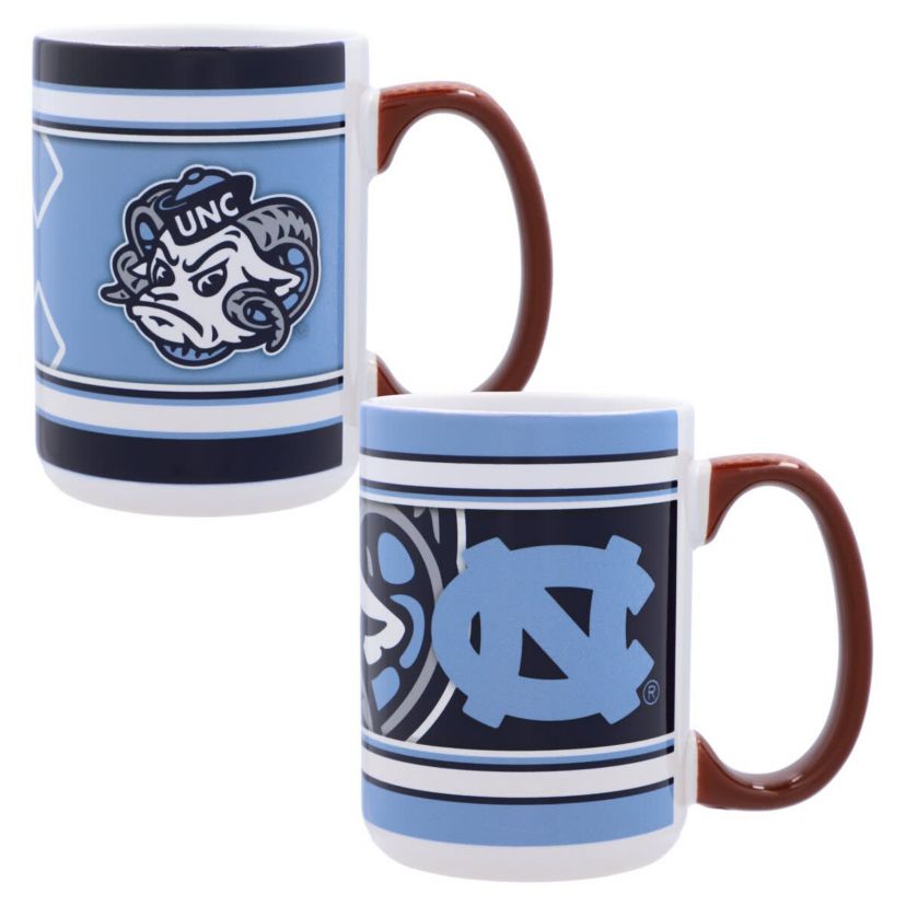 NCAA North Carolina Tar Heels 15oz. Home & Away 2-Pack Mug Set