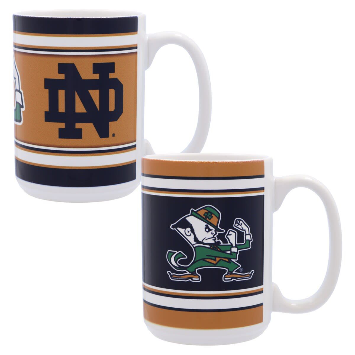 NCAA Notre Dame Fighting Irish 15oz. Home & Away 2-Pack Mug Set