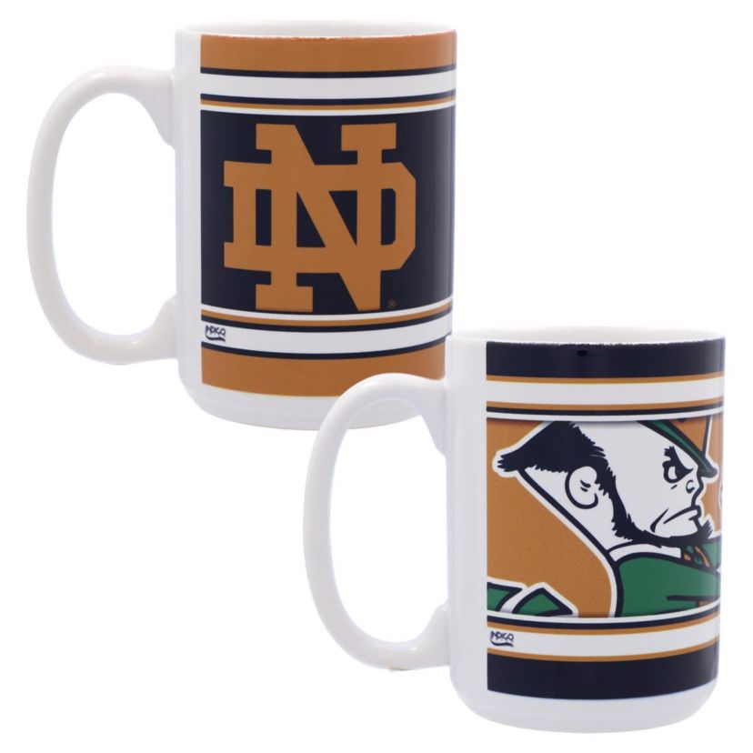 NCAA Notre Dame Fighting Irish 15oz. Home & Away 2-Pack Mug Set