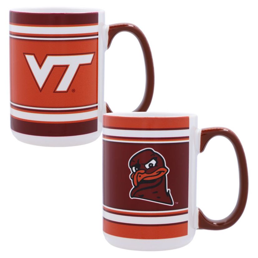 NCAA Virginia Tech Hokies 15oz. Home & Away 2-Pack Mug Set