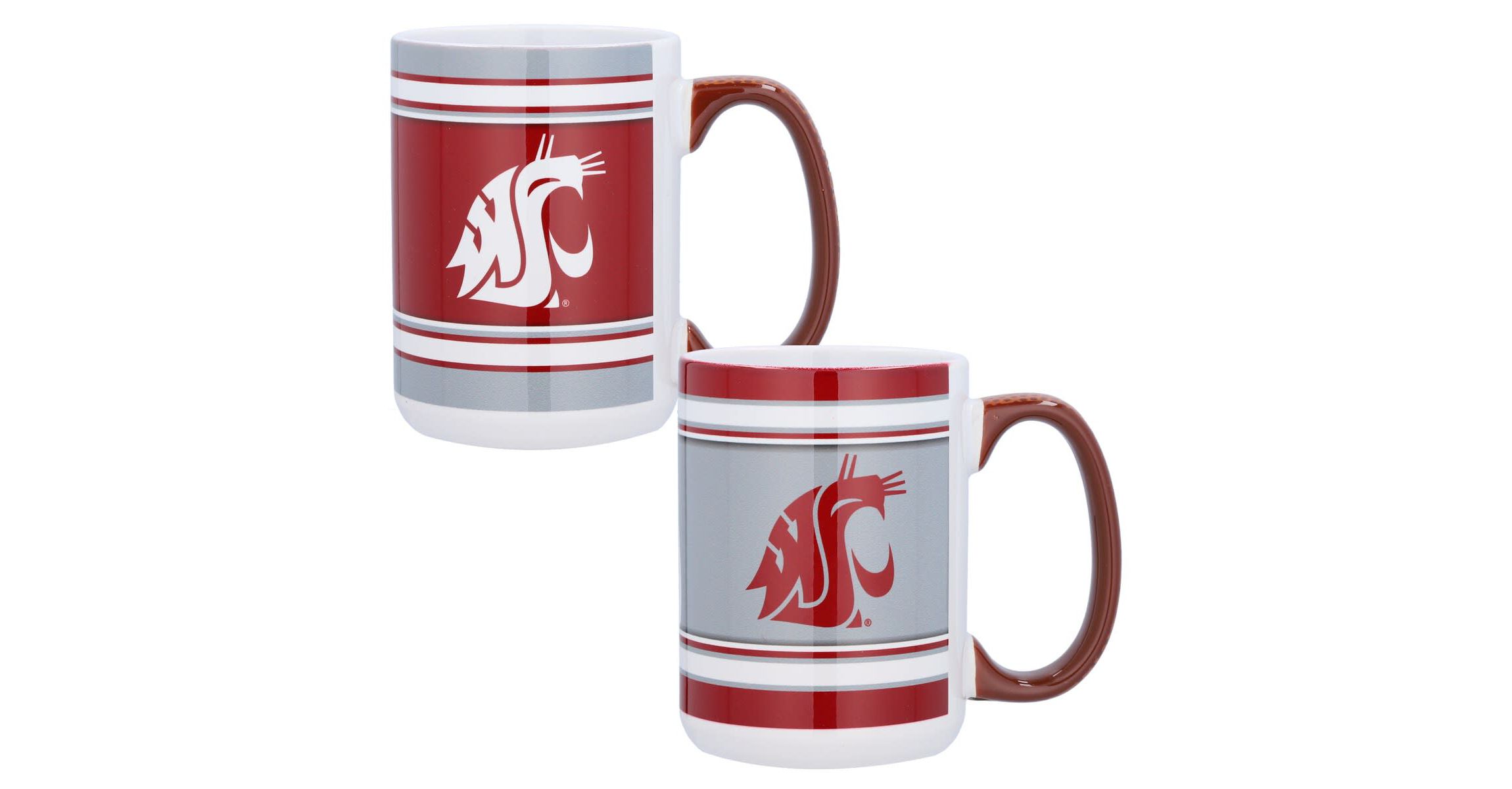 NCAA Washington State Cougars 15oz. Home & Away 2-Pack Mug Set