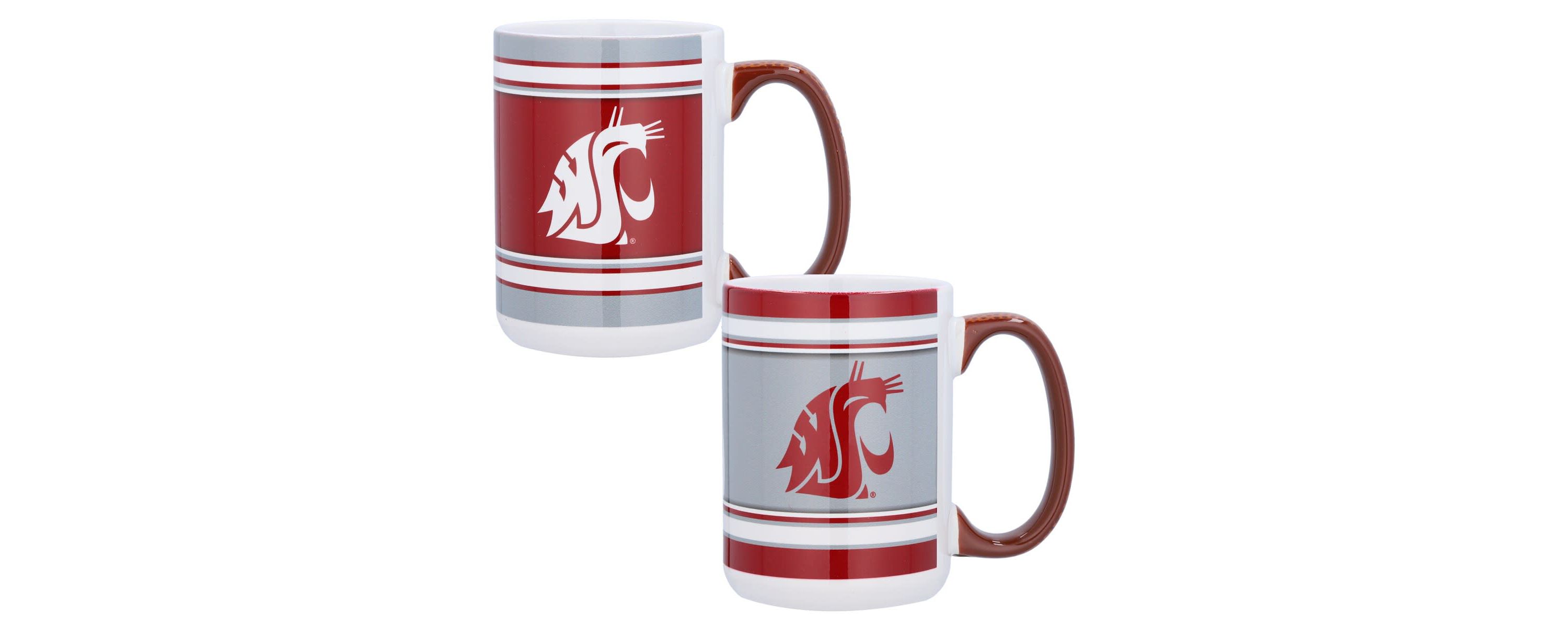 NCAA Washington State Cougars 15oz. Home & Away 2-Pack Mug Set