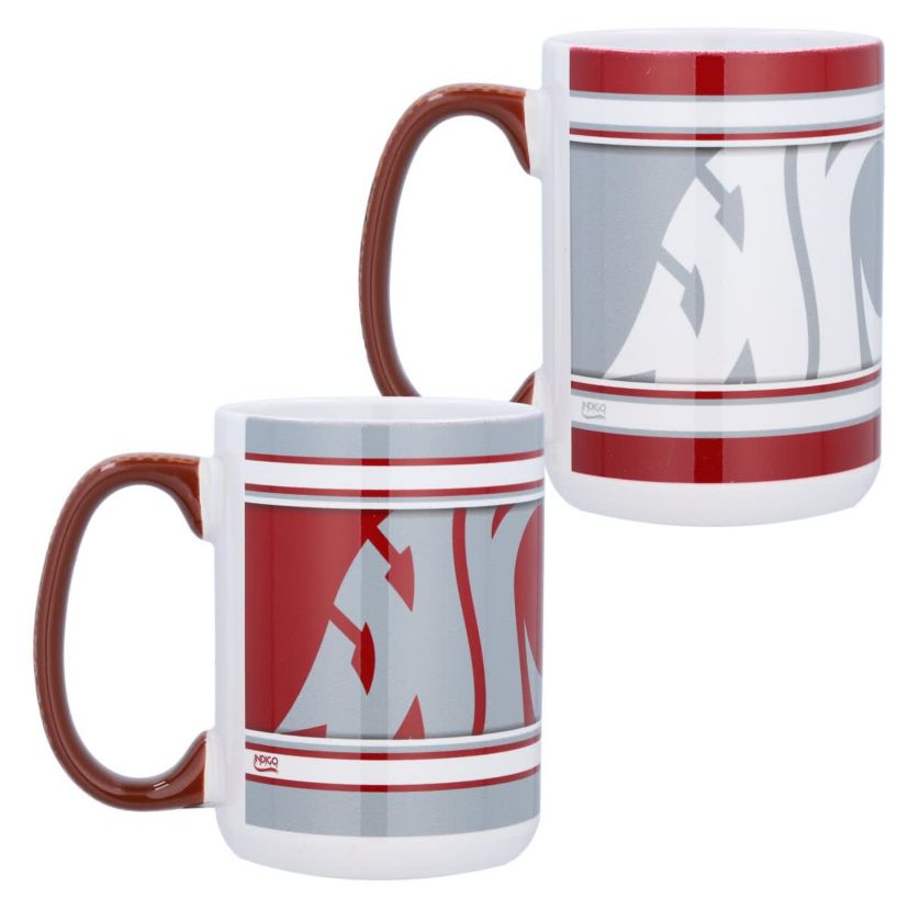 NCAA Washington State Cougars 15oz. Home & Away 2-Pack Mug Set