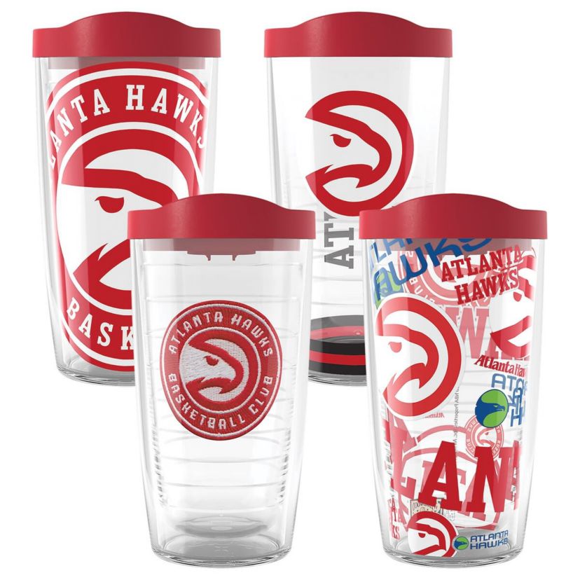 NBA Atlanta Hawks Four-Pack 16oz. Classic Tumbler Set