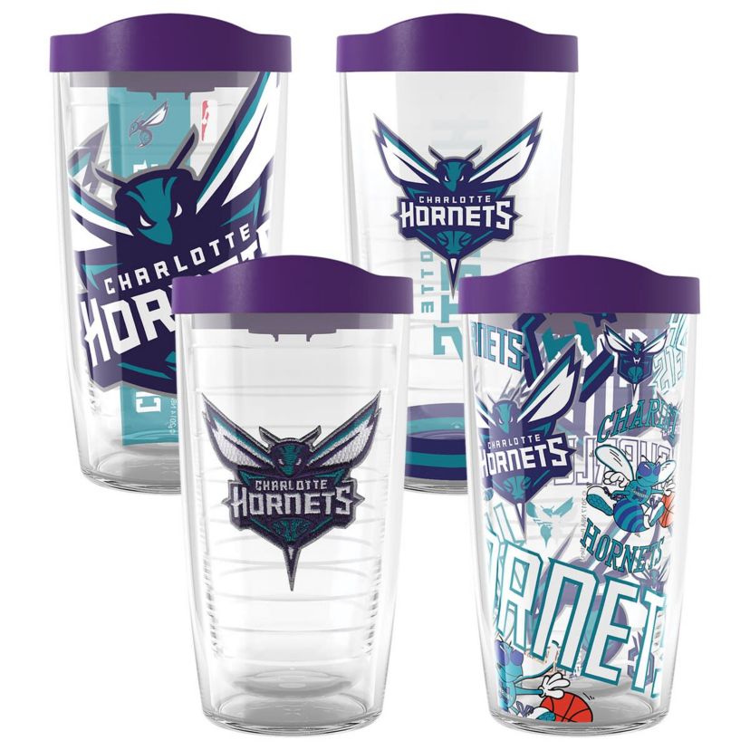 NBA Charlotte Hornets Four-Pack 16oz. Classic Tumbler Set