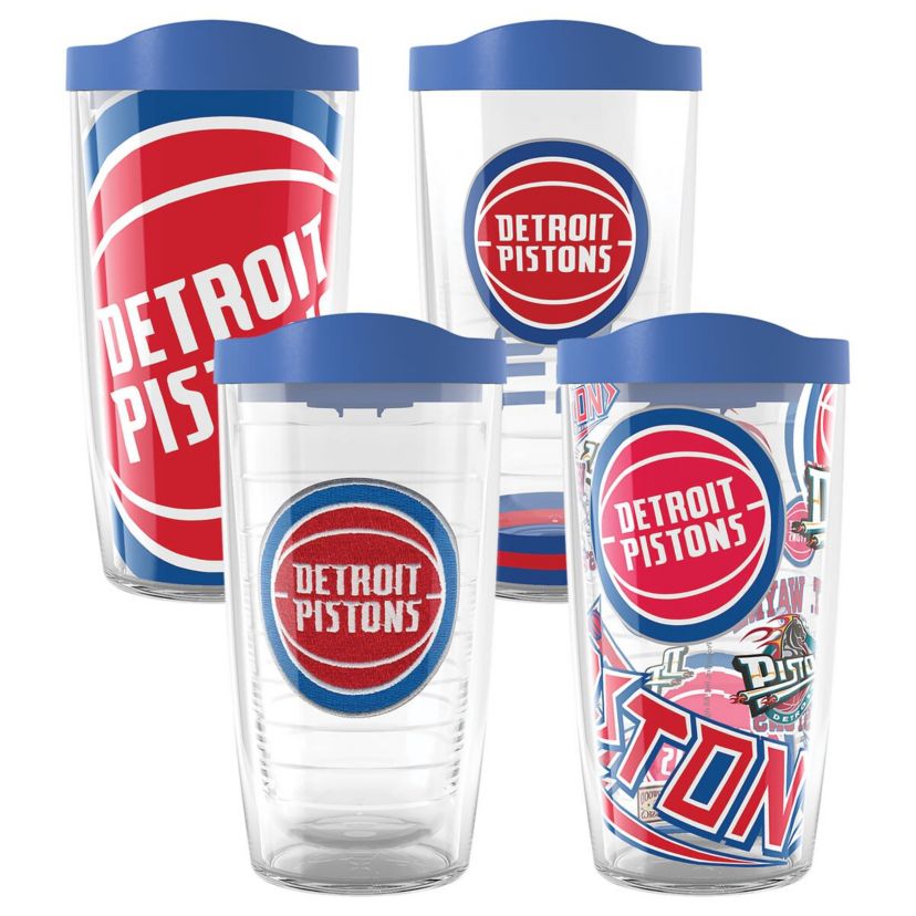 NBA Detroit Pistons Four-Pack 16oz. Classic Tumbler Set