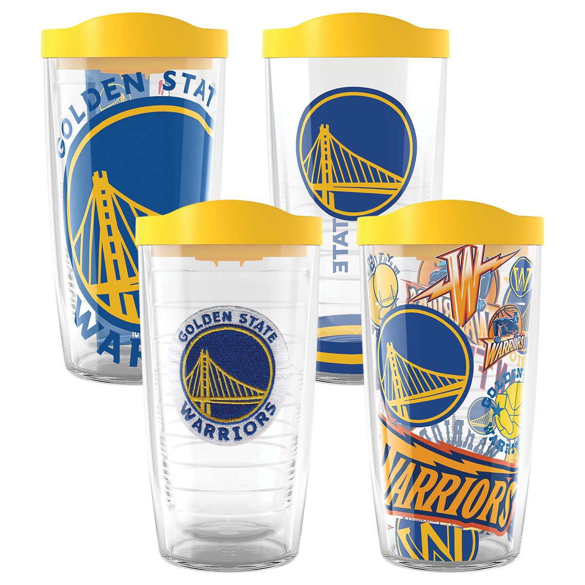 NBA Golden State Warriors Four-Pack 16oz. Classic Tumbler Set