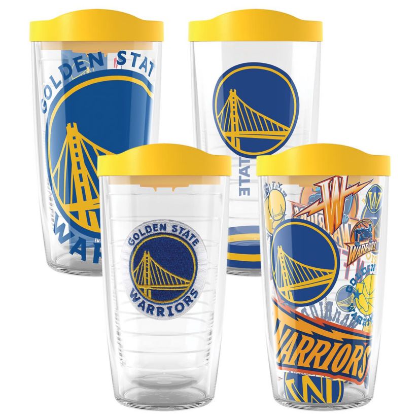 NBA Golden State Warriors Four-Pack 16oz. Classic Tumbler Set