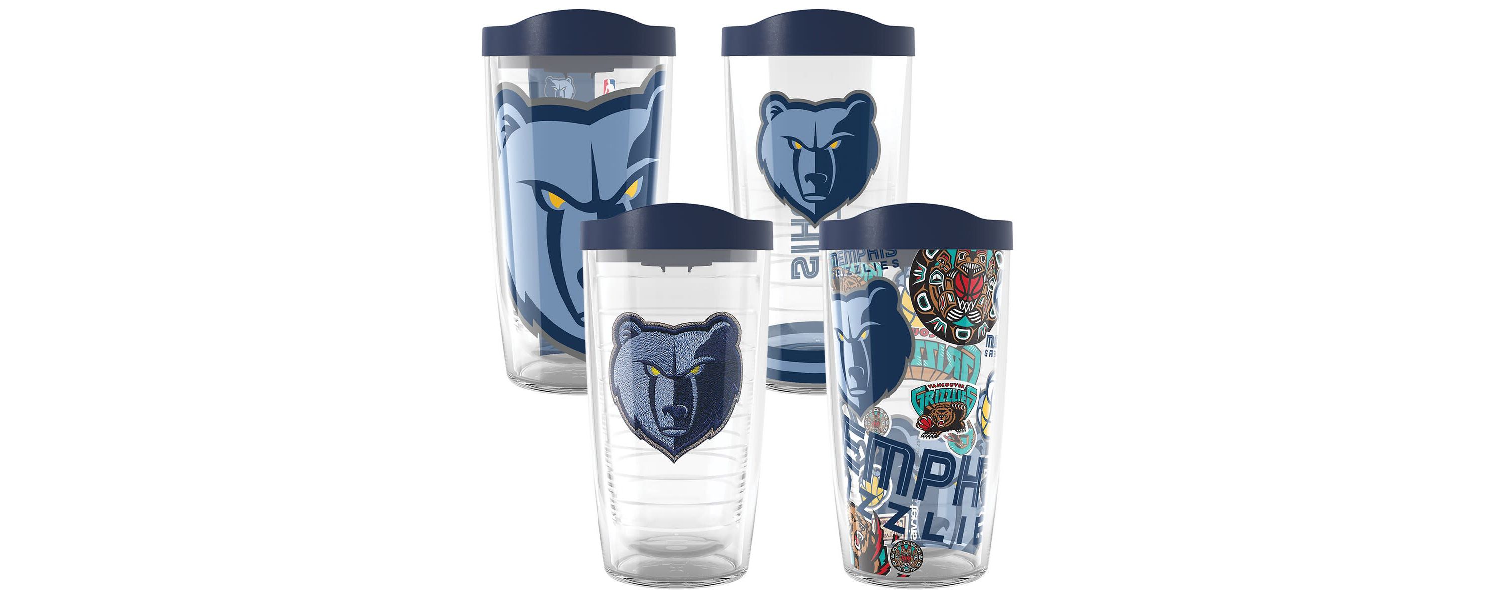 NBA Memphis Grizzlies Four-Pack 16oz. Classic Tumbler Set
