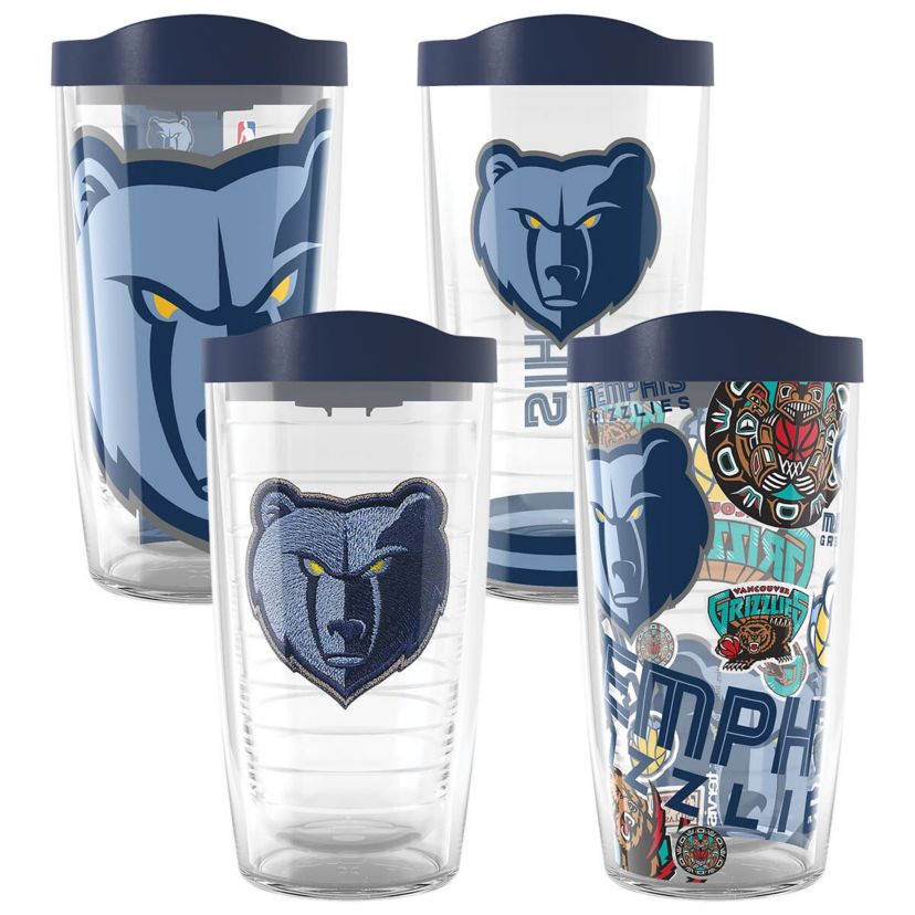 NBA Memphis Grizzlies Four-Pack 16oz. Classic Tumbler Set