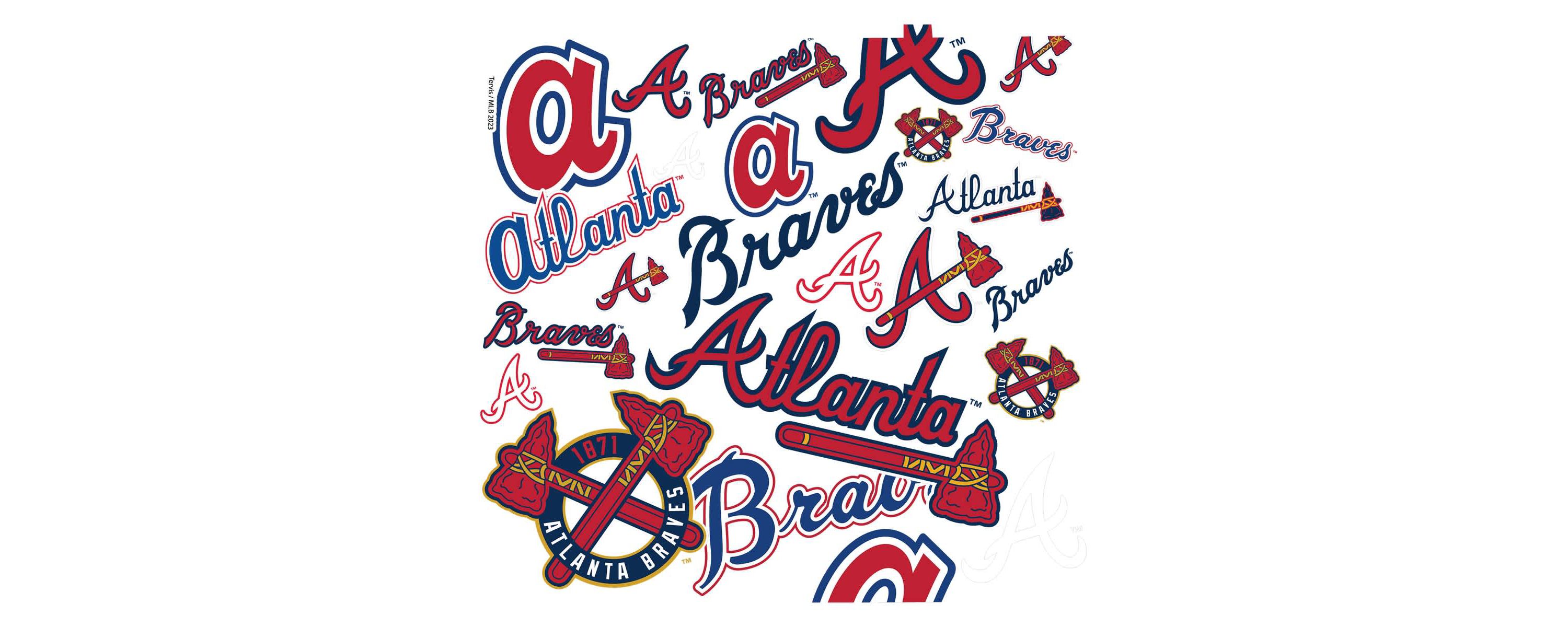 MLB Atlanta Braves 24oz. Allover Venture Lite Water Bottle