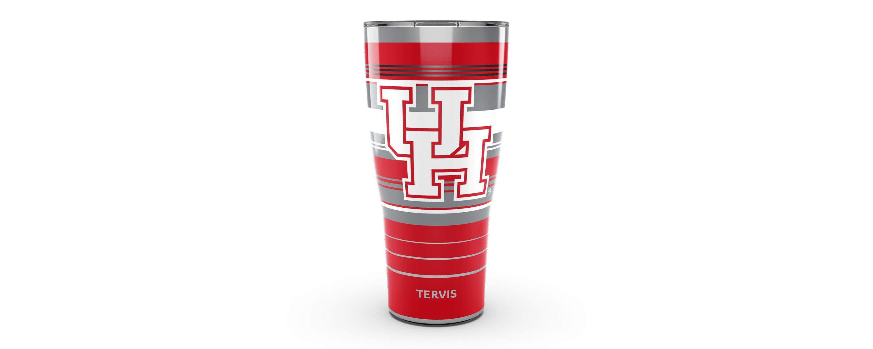 NCAA Houston Cougars 30oz. Hype Stripes Stainless Tumbler