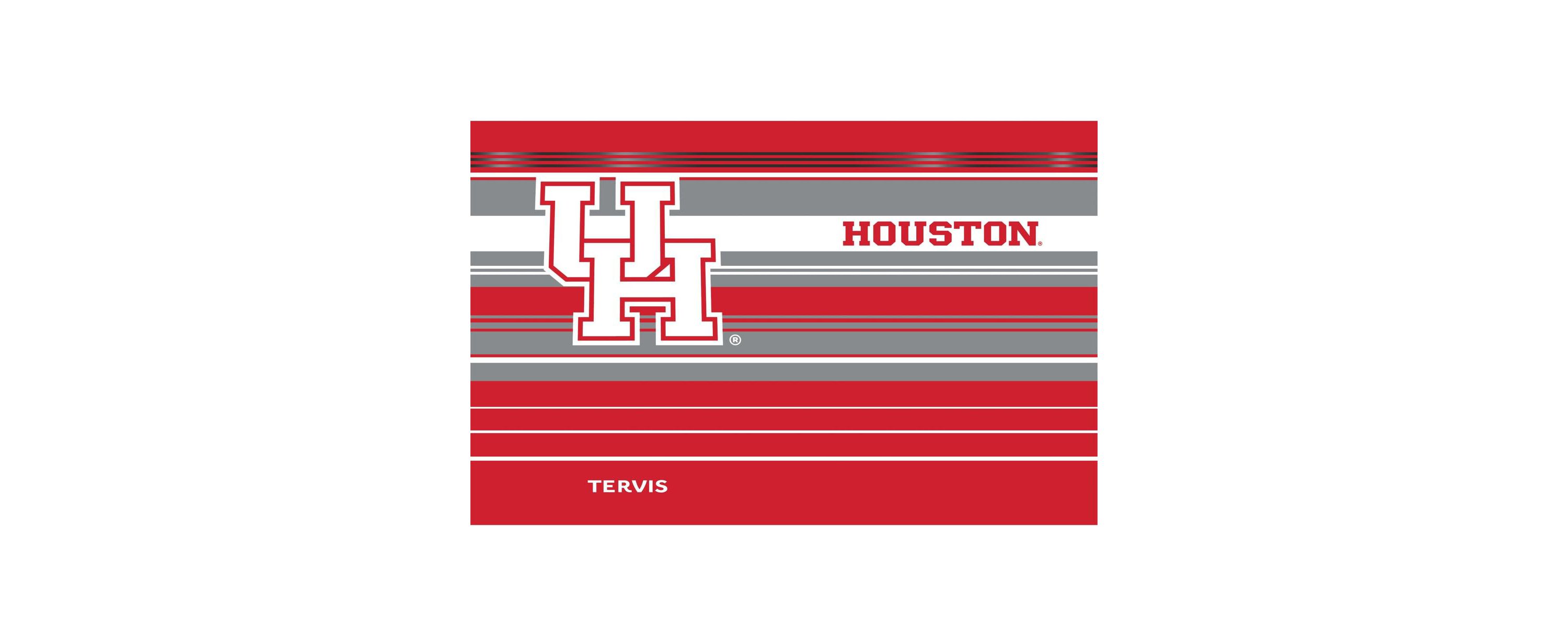 NCAA Houston Cougars 30oz. Hype Stripes Stainless Tumbler