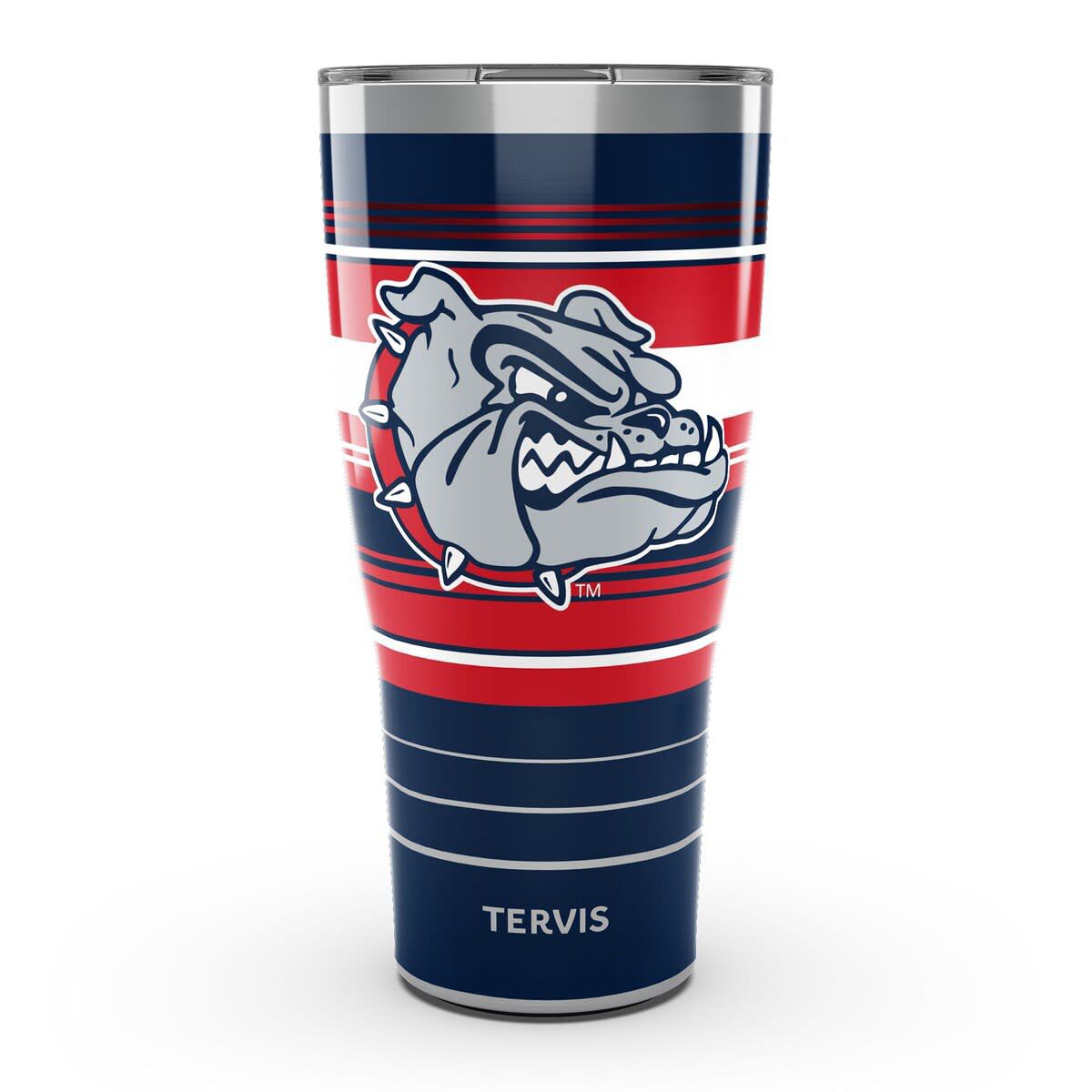 Gonzaga University Bulldogs NCAA Gonzaga Bulldogs 30oz. Hype Stripes Stainless Tumbler