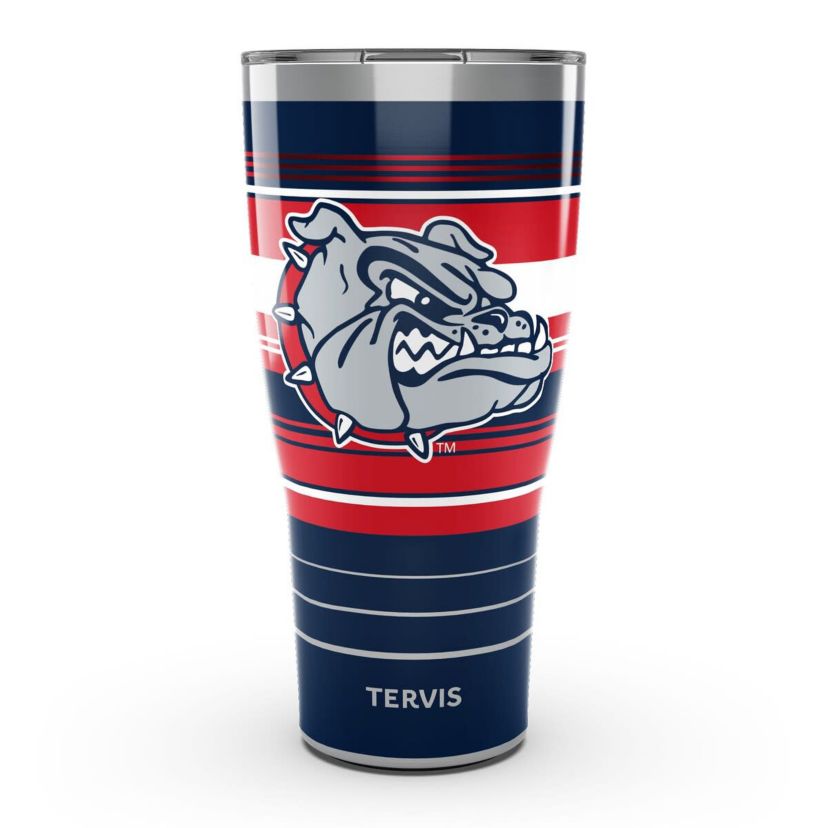 Gonzaga University Bulldogs NCAA Gonzaga Bulldogs 30oz. Hype Stripes Stainless Tumbler