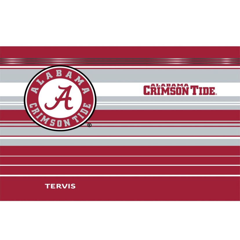 Alabama Crimson Tide NCAA Alabama Tide 30oz. Hype Stripes Stainless Tumbler