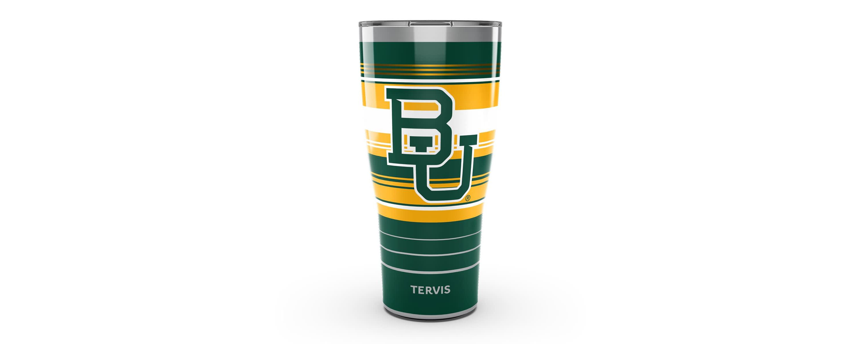 NCAA Baylor Bears 30oz. Hype Stripes Stainless Tumbler