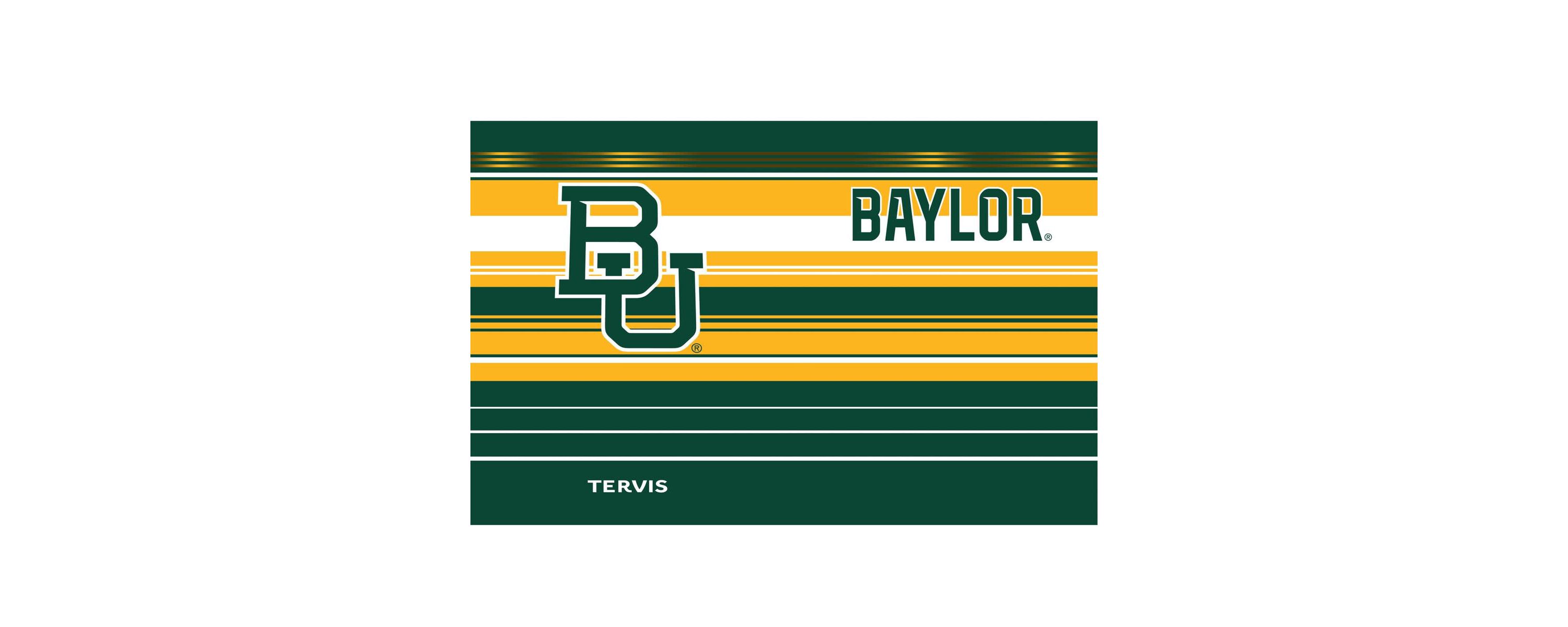 NCAA Baylor Bears 30oz. Hype Stripes Stainless Tumbler