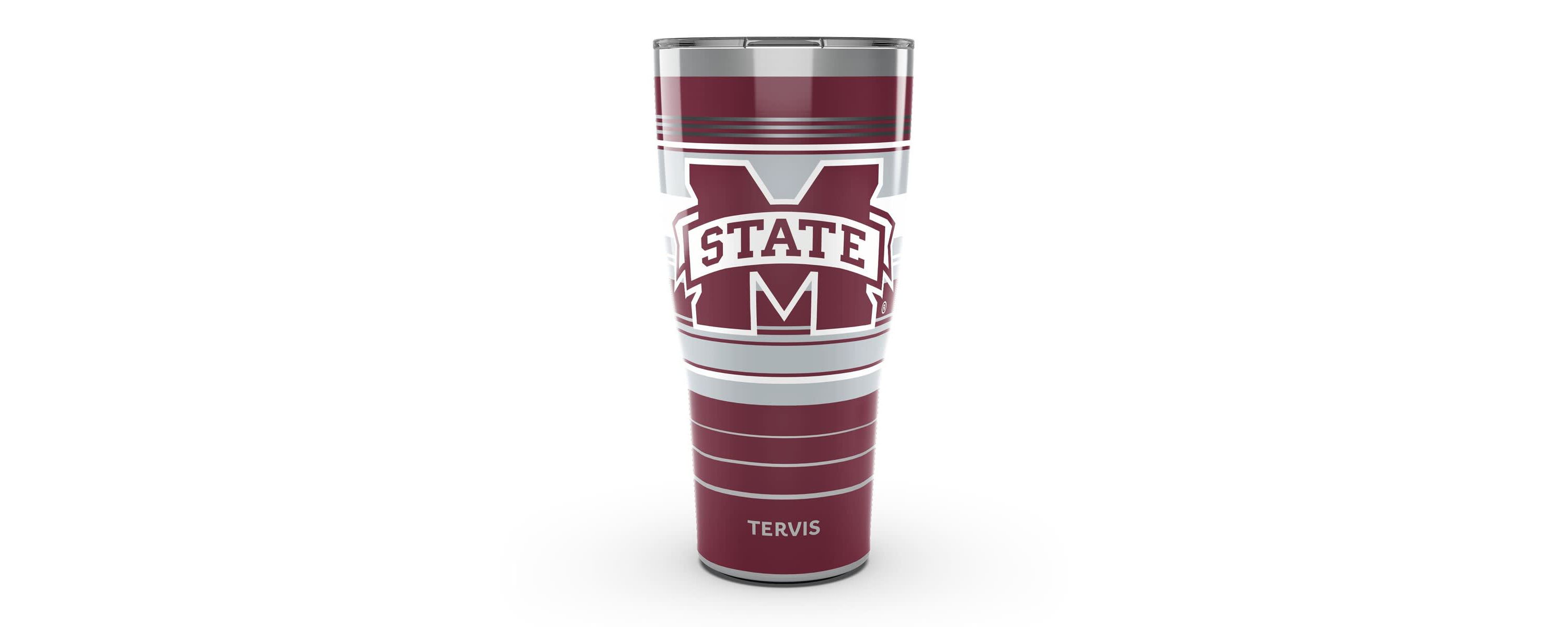 NCAA Mississippi State Bulldogs 30oz. Hype Stripes Stainless Tumbler