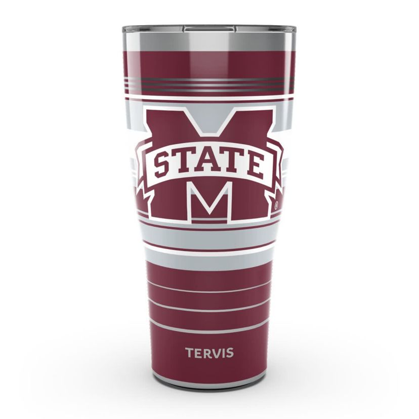 NCAA Mississippi State Bulldogs 30oz. Hype Stripes Stainless Tumbler