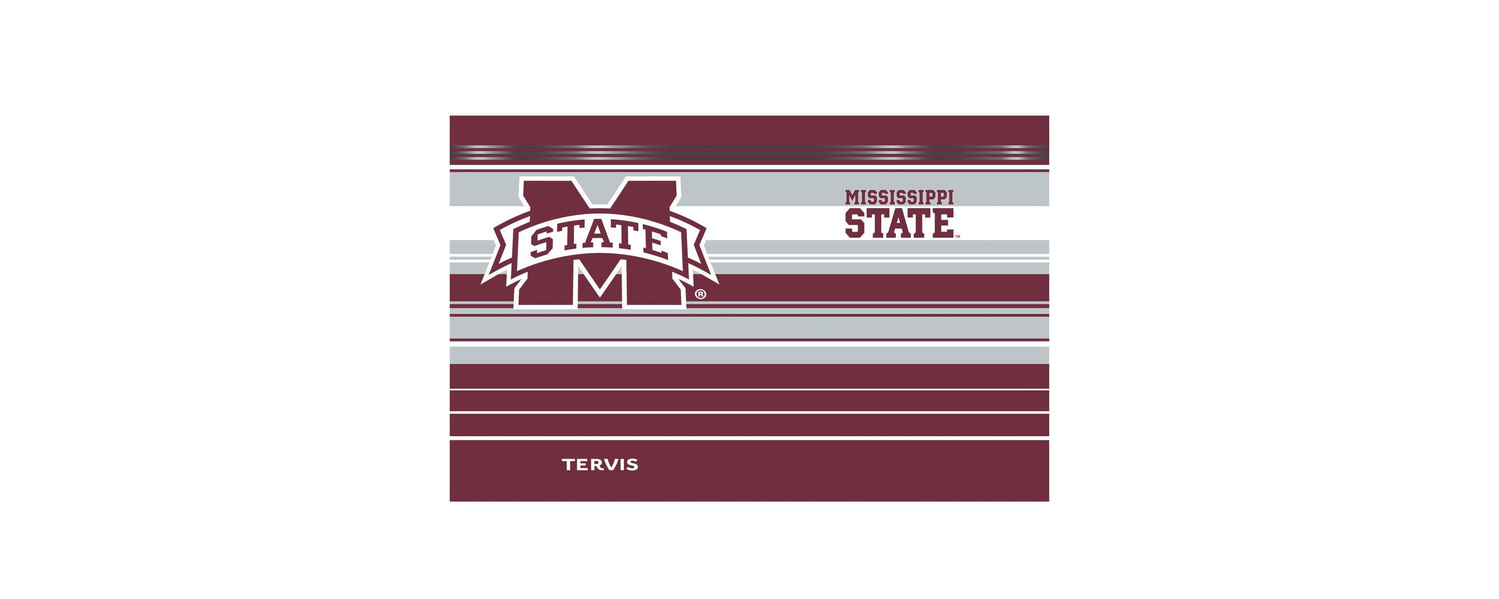 NCAA Mississippi State Bulldogs 30oz. Hype Stripes Stainless Tumbler