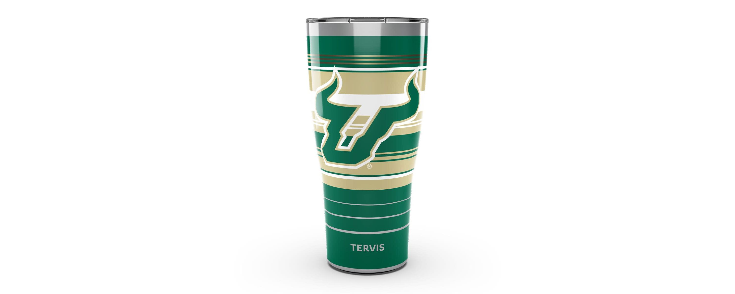 NCAA South Florida Bulls 30oz. Hype Stripes Stainless Tumbler