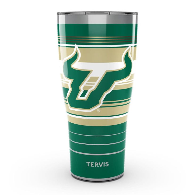 NCAA South Florida Bulls 30oz. Hype Stripes Stainless Tumbler