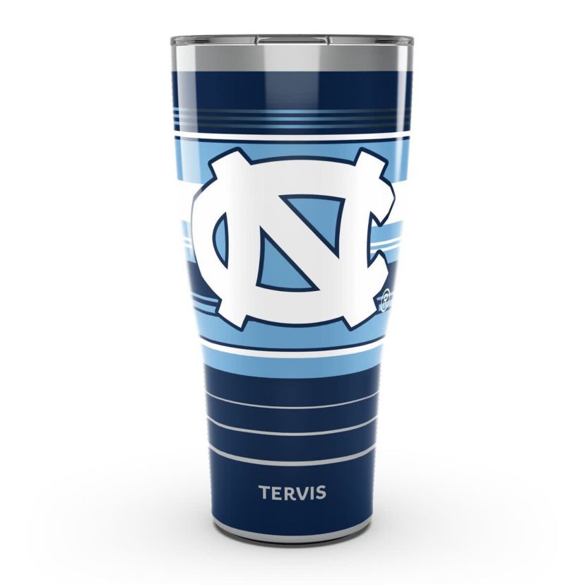 NCAA North Carolina Tar Heels 30oz. Hype Stripes Stainless Tumbler