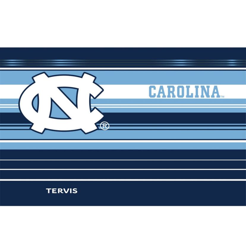 NCAA North Carolina Tar Heels 30oz. Hype Stripes Stainless Tumbler