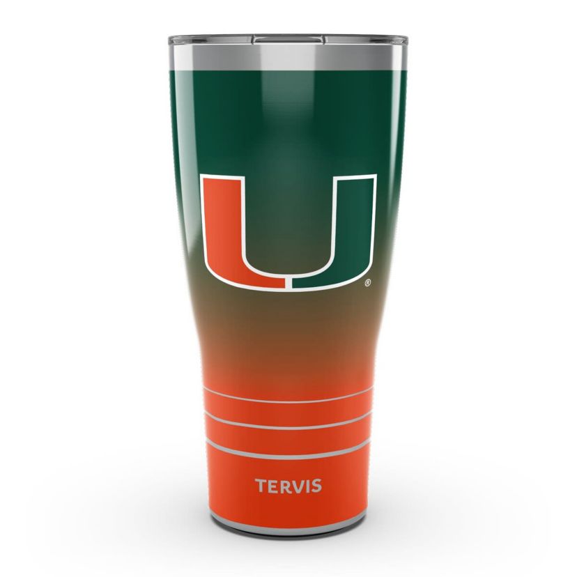 Miami (FL) Hurricanes NCAA Miami Hurricanes 30oz. Ombre Stainless Tumbler