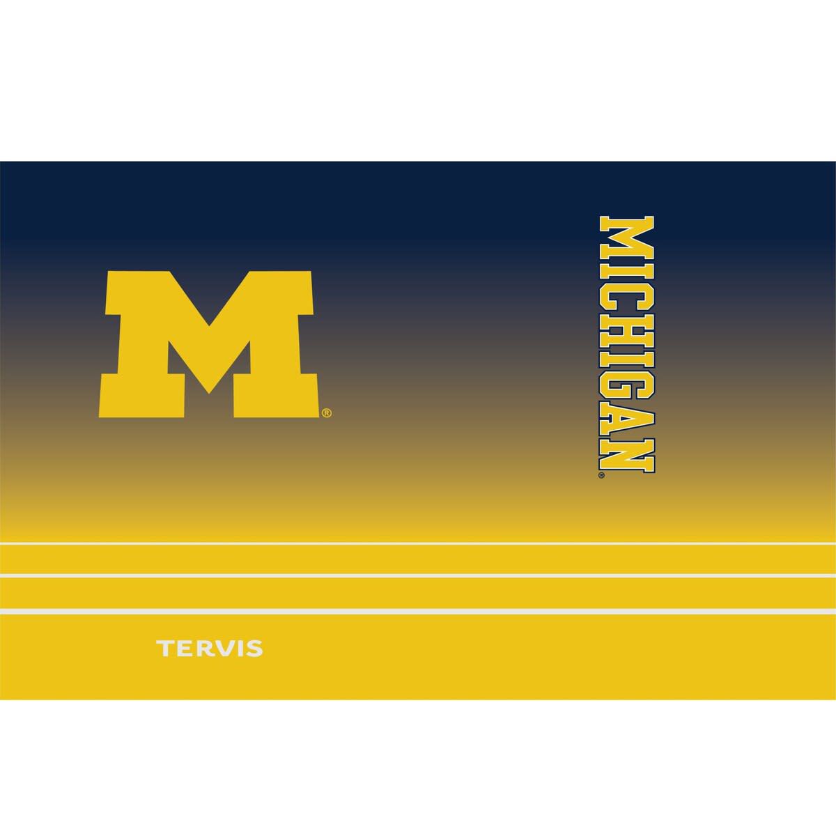 NCAA Michigan Wolverines 30oz. Ombre Stainless Tumbler