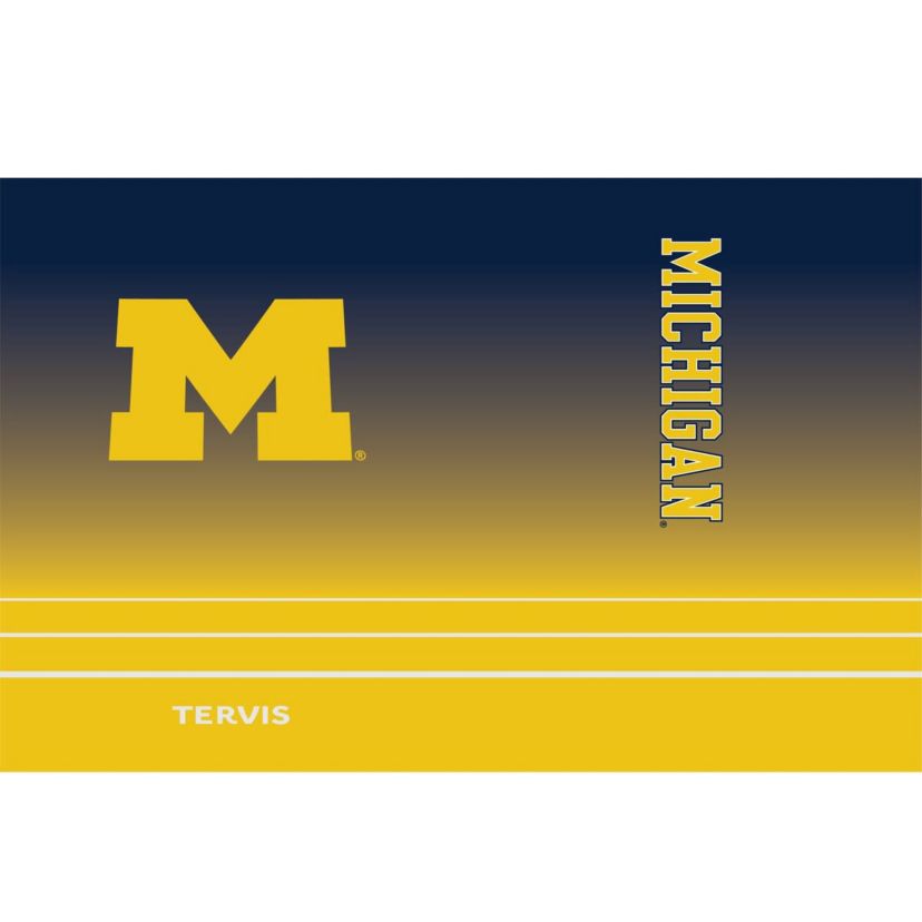 NCAA Michigan Wolverines 30oz. Ombre Stainless Tumbler