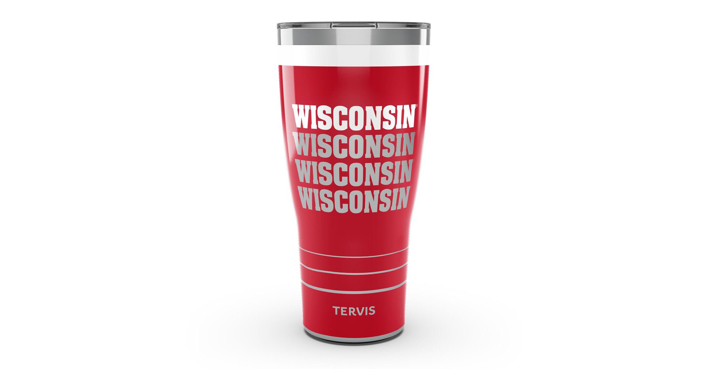 NCAA Wisconsin Badgers 30oz. Reverb Stainless Tumbler