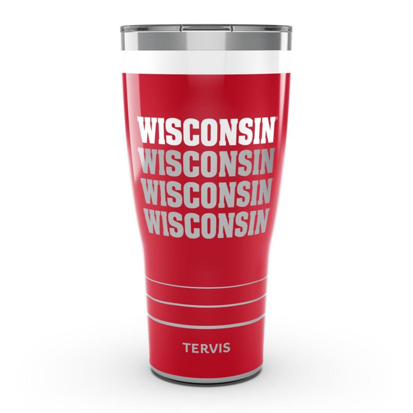 NCAA Wisconsin Badgers 30oz. Reverb Stainless Tumbler
