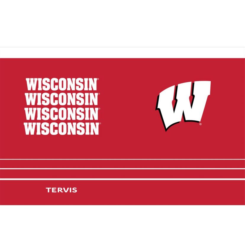 NCAA Wisconsin Badgers 30oz. Reverb Stainless Tumbler