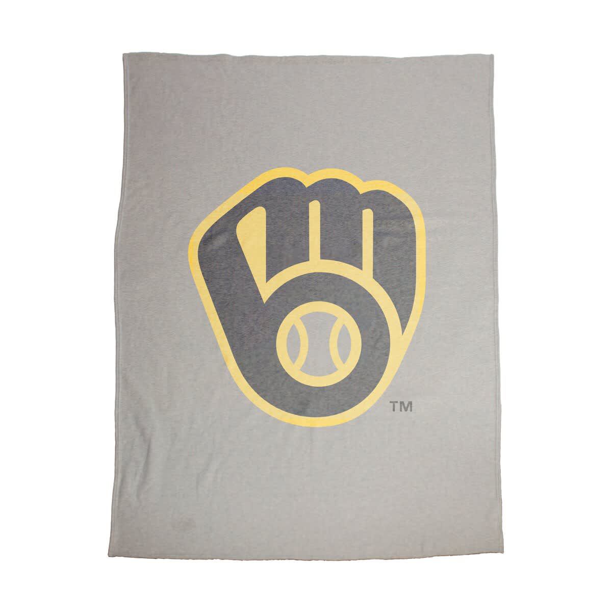 MLB Milwaukee Brewers 54" x 84" Sweatshirt Blanket