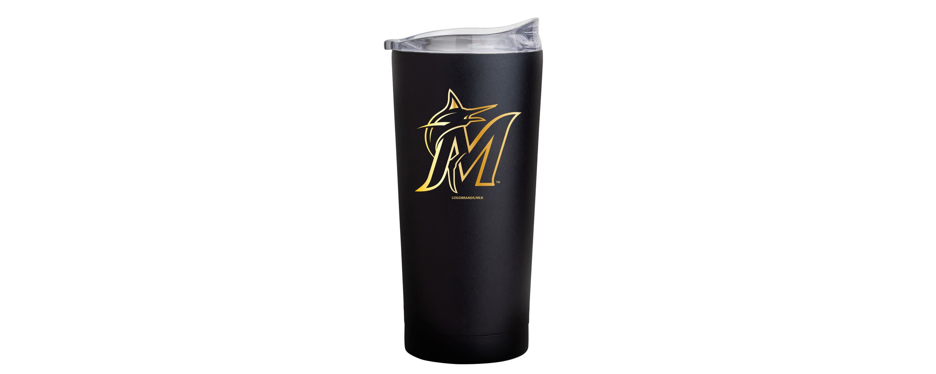 MLB Miami Marlins Foil 20oz. Powder Coat Tumbler