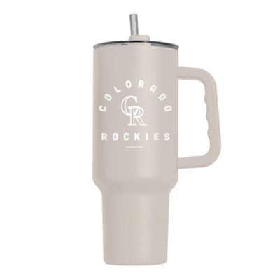 Logo Brands MLB Colorado Rockies 40oz. Sand Soft Touch Tumbler